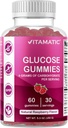 Vitamatic Glucose çiğnemek Gummies - 60 Kont - Natural Raspberry Flavor - 4G of Carbohidrat ( Şişe)