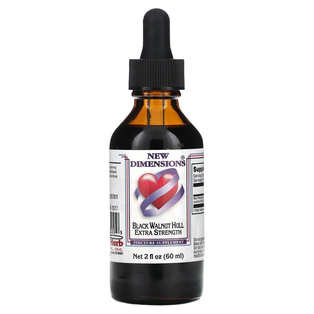 Kroeger Herbs, Black Walnut Green Hull Extract, Concentrated Liquid with Dropper 2oz - Gluten-Free, Black Walnut Herbal Supplement, Powerful Detox & Liver Support, Digestive Cleanser