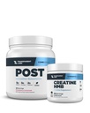 Transparent Labs Post Workout Recovery Muscle Builder (30 Servings, Strawberry Lemonade) & Creatine HMB (30 Servings, Unflavored)