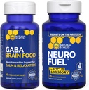 NATURAL STACKS NöroFuel Nootropic + GABA Brain Food Sche - Supports Memory, Relaxation & Focus* - 135 Capsules