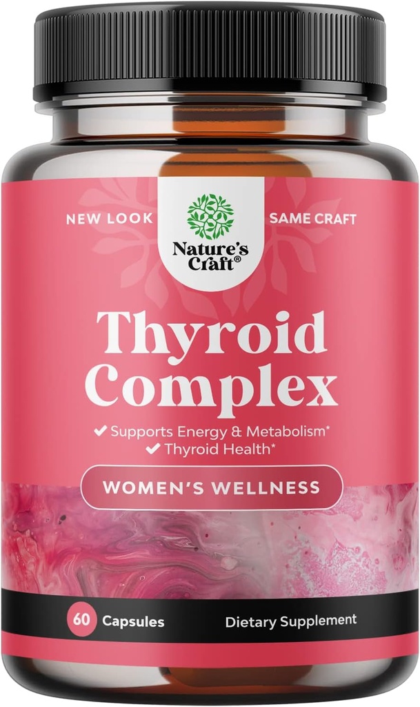 Advanced Thyroid Support for Women with Ashwagandha - Adaptogenic Thyroid Supplement with L Tyrosine Rhodiola and Astragalus Root - Μη GMO Balancing Herbal Thyroid Energy Γυναικείο Συμπλήρωμα Υγείας