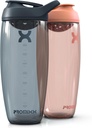 Promixx Pursuit protein Shaker Şişe (32 oz) – Silent No-Ball Mikser, Leak-Proof Lid, BPA/BPS & Phthalate-Free ECOZEN – Easy-Clean Shaker Cup for Protein Shakes, Pre & Post-Workout Smoothies