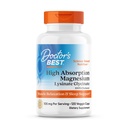 Doctor's Best High Absorption Magnesium Glycinate Lysinate Supplement for Sleep Support - Chelated Magnesium Capsules for Women & Men, 105 mg per Serving, Calm Support, Vegan - 120 Veg Caps
