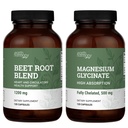 Earth Harmony Magnesium Glycinate 500 mg & Beet Root Powder - 120 Capsules Each