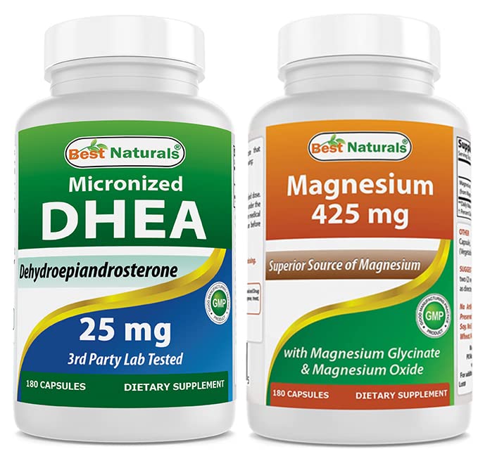 Best Naturals DHEA 25 mg & Magnesium Glycinate 425 mg