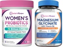 Doctor's Recipes Women's Probiotic 70 Billion CFU 30 Capsules and Magnesium Glycinate 420mg with Vitamin B6 & D3
