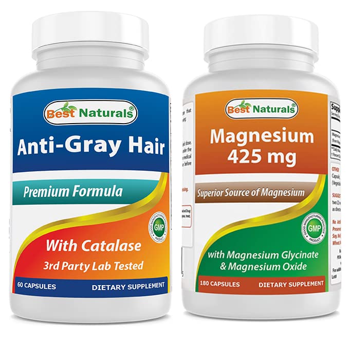 Anti Gray Hair Formula & Magnesium Glycinate 425 mg