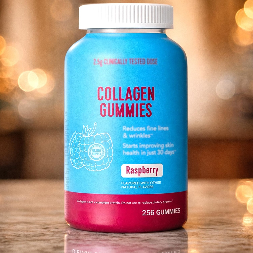 Vital-Proteins Collagen Gummies, 2.5g Verisol Collagen Peptides, 256 Count, Raspberry Flavor