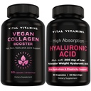 Vital Vitamins Vegan Collagen Booster 60 ct + Hyaluronic Acid Capsules 60 ct
