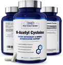 1MD Beslenme NAC Supplement N-Acetyl Cysteine - NAC 600 mg - Antioksi Supports Detox and Glutathione Production - N Acetylsteine Respiratory Supplement for Lung Health - 60 Capsules