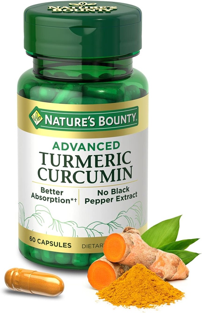 Nature's Bounty Advanced Turmeric Curcumin, 60 Kont