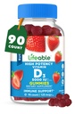 Lifeable Sugar Free Vitamin D 5000 IU - Great Tasting Natural Flavor Gummy Supplement - Gluten Free Vegetarian GMO-Free Chewable - for Immune Support and Bone Health - for Yetişkinler - 90 Gummies