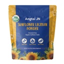 Organic Sunflower Lecithin Powder | USDA Certified, Non-GMO | 4oz (113g) | 10g Daily Serving for Brain, Liver & Heart Health | Easy Mixing in Smoothies, Shakes & Baking