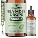 TrueSeaMoss 3000 mg İrlandalı Deniz Moss Burdock Root & Bladderwrack for Digestive System & Muscle Recovery Support - 2 Fl Oz Apple NW1