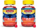 Nature Made Kids First Sleep Melatonin Gummies,100% Drug-Free Sleep Aid,Kids-Sleep Gummies for Restful-Sleep,45 Count (Pack of 2)