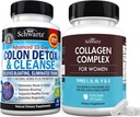 BioSchwartz 15 Ημέρα καθαρισμού για Colon και Gut Health Plus Υδρολυμένες κάψουλες κολλαγόνου Peptide (45 Ημέρα προσφοράς)