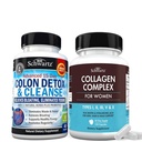 BioSchwartz 15 Günlük Kolon ve Gut Health Plus Hydrolyzed Collagen Peptide Capsules (45 Day Supply)