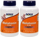 Now Foods High Potency 5mg Melatonin 2X(180 vcaps) White/Orange