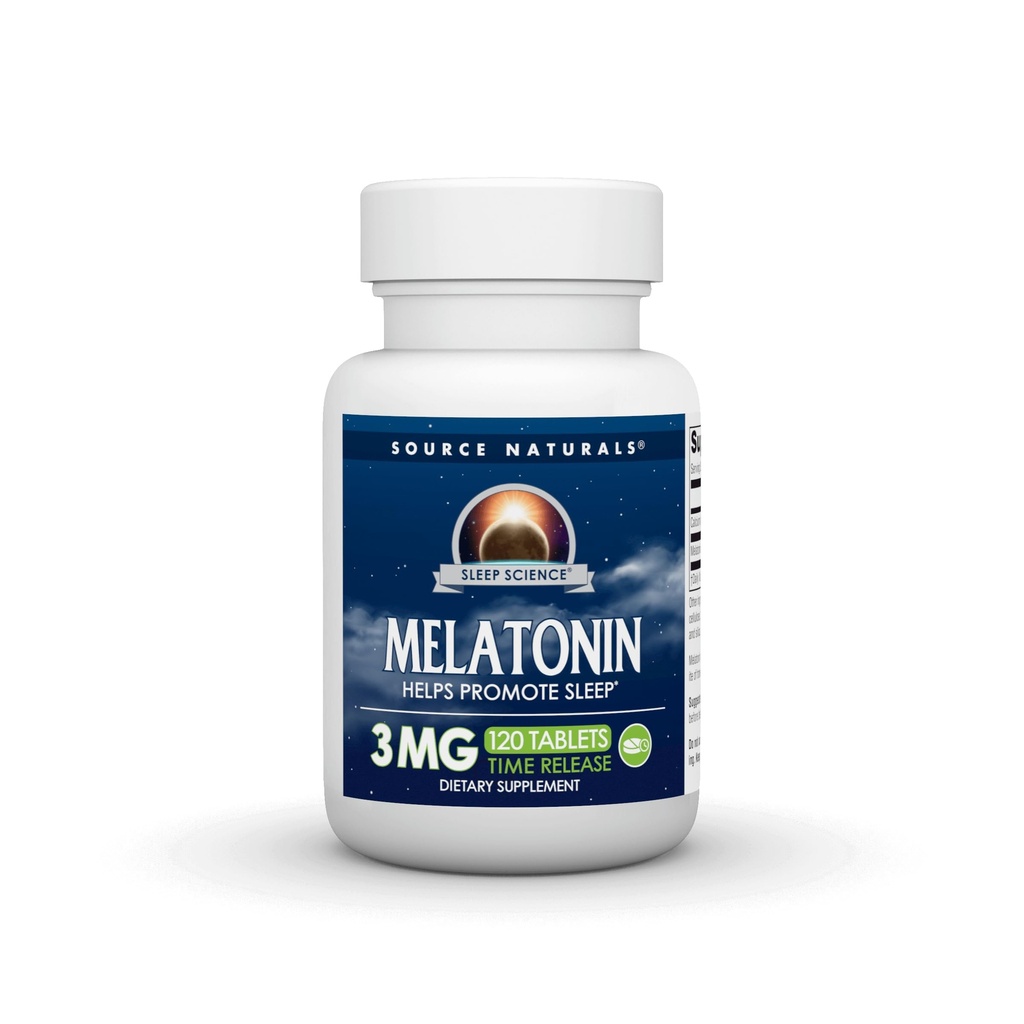 Kaynak Naturals Time Melatonin * - 3 mg, 120 Tablet