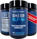 Sheer Strength Labs testosteron ATM T-Booster for Men - Klinik olarak Geri Döndü Dose, Güçlü Formula - ABD'de Yapıldı - Fadogia Agrestis Tongkat Ali ve Shilajit. 30 Hizmet