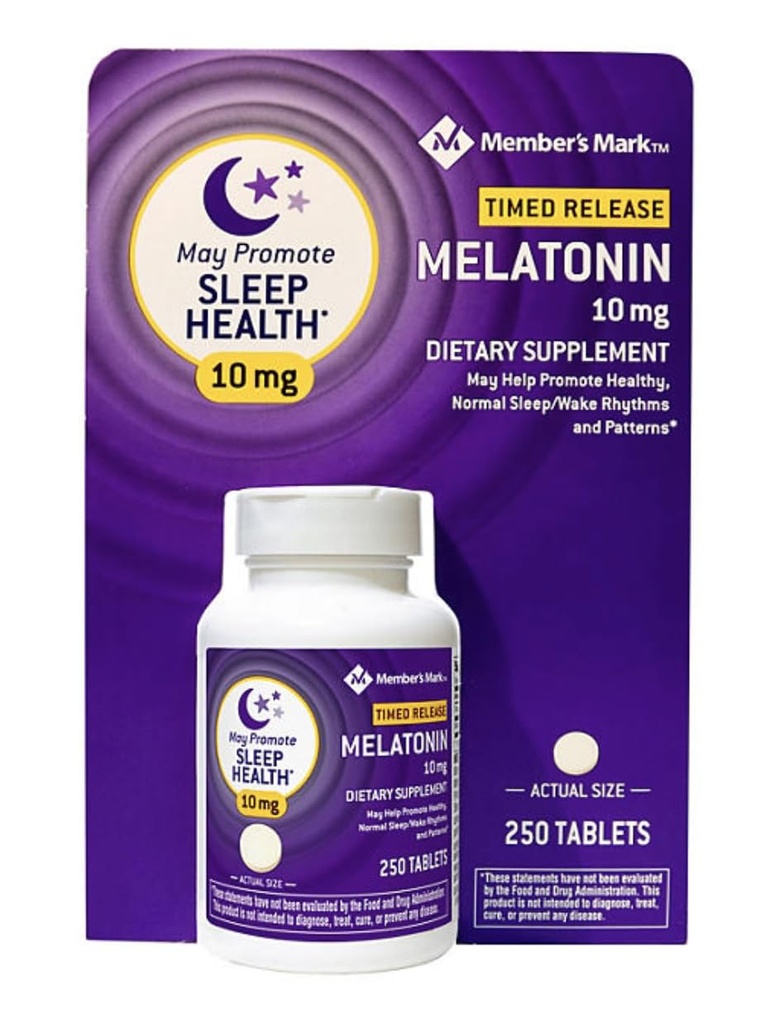 Member's Mark 10 mg Melatonin Dietary Supplement (250 ct.)