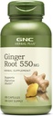 GNC Herbal Plus Ginger Root 550 mg Supplement, Supports Digestive Health, 100 Hizmet