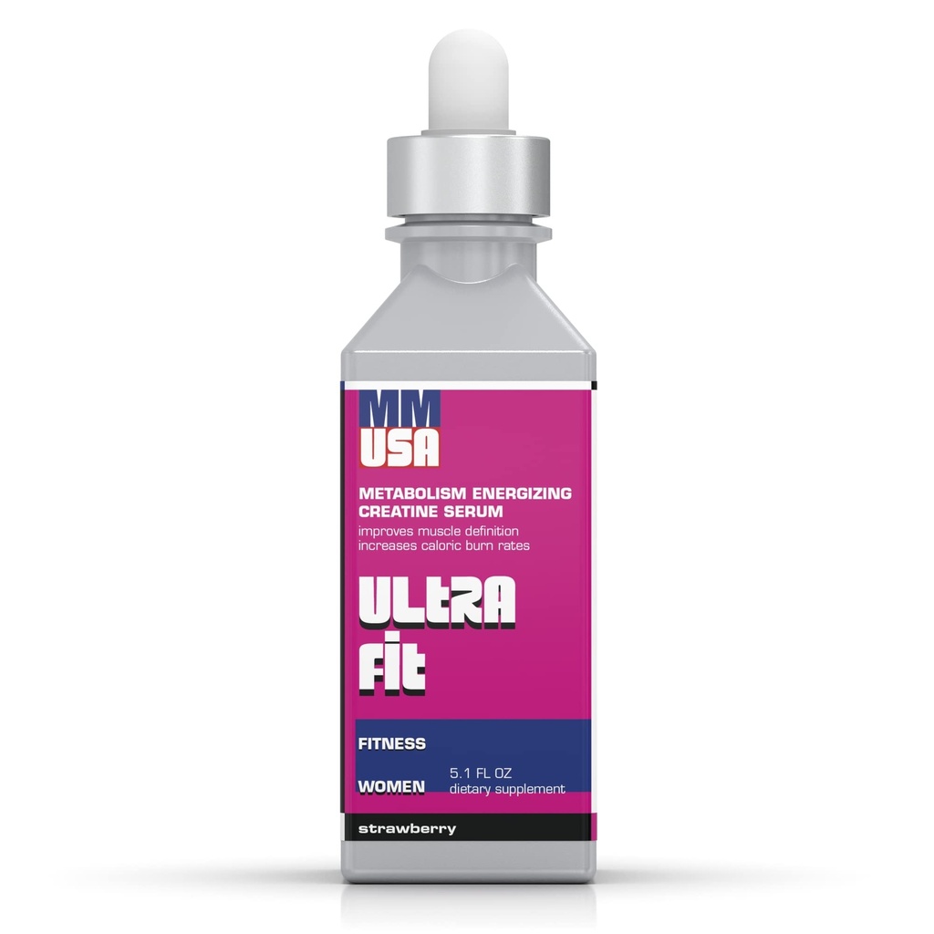 MMUSA Ultra Fit Kreatine Serum for Women. Muscle Recovery, Fitness & Belly Fat Azaltısını Destekler. Koşu, Bisiklet ve Aerobik Egzersiz için idealdir. Kas Tone Without Bulk. Strawberry, 5.1 Fl Oz