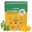 Oil of Oregano with Black Seed Oil Softgels, 300 Count, 2 in 1 Organic Oregano Capsules for Digestive & Immune Support, Carvacrol & Thymoquinone, Plant Based, Non-GMO, Gluten Free