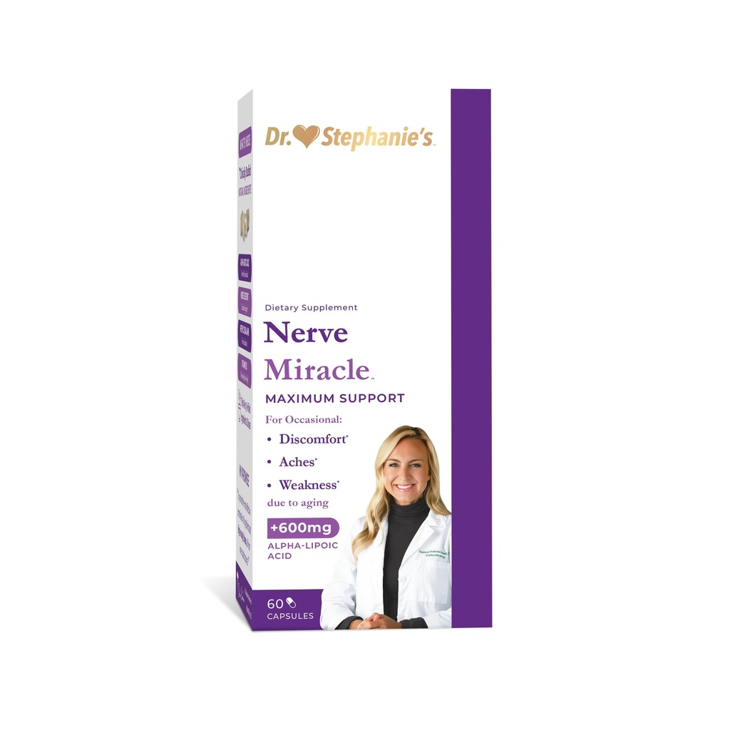 Nerve Miracle maximum Strength Supplement | Nerve Health Support | Legs, Feet, Hands, Toes | Mega Dose of Alfa Lipoic Acid ALA & Vitamin B12