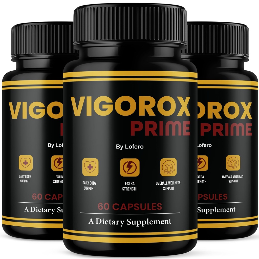 (3 Pack) Vigorox Prime Capsules, VigoroxPrime Advanced Maximum Strength Performance Pills For Men, Premium Natural Ingredients Formula for Overall Health & Wellness Support Capsulas Pastillas (180 ct)