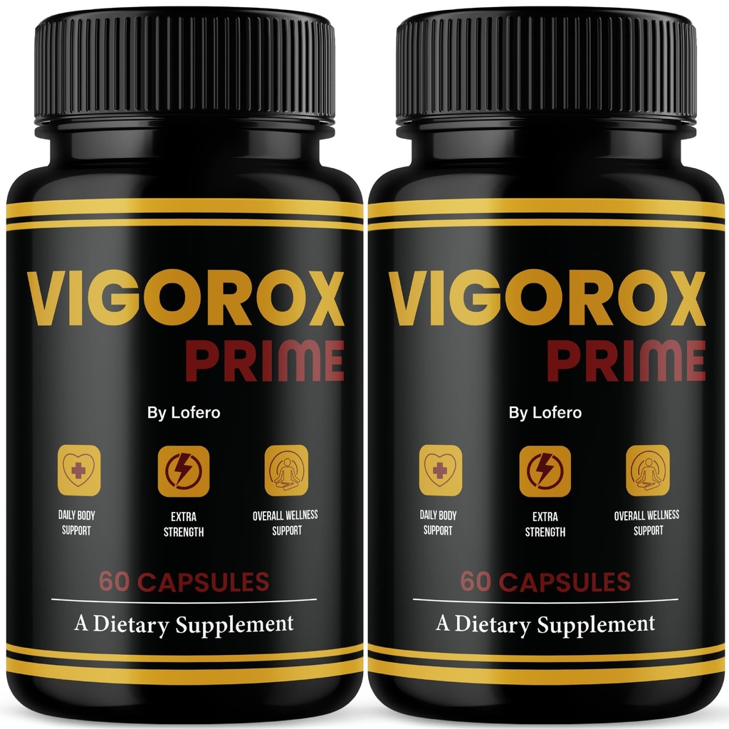 (2 Pack) Vigorox Prime Capsules, VigoroxPrime Advanced Maximum Strength Performance Pills For Men, Premium Natural Ingredients Formula for Overall Health & Wellness Support Capsulas Pastillas (120 ct)