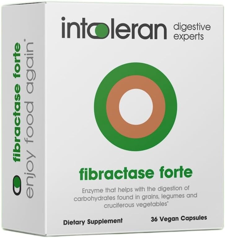 Intoleran Fibractase Forte Digestive Enzymes - 36 Κάψουλες 