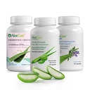 AloeCure Organik Aloe Vera Capsules Pack - 3 Adet - VeraFlex, Aloe Vera Capsules, Probiyotiks + Enzymes