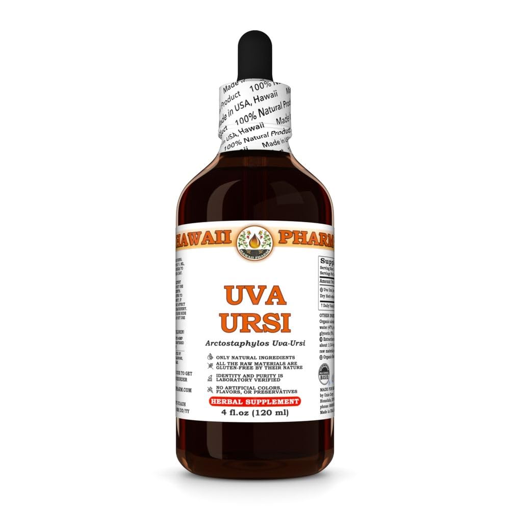 Uva Ursi (Arctostaphylos Uva-Ursi) Dry Herb Tincture, All Natural, Vegan, Pure Liquid Extract - 4 fl.oz