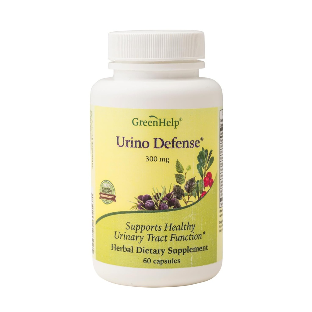 Urino Defense Capsules – Herbal Supplement for Healthy Urinary Tract & Kidney Support – with Uva-Ursi, Birch Leaf, Foxberry Leaf – 60 Vegan Capsules