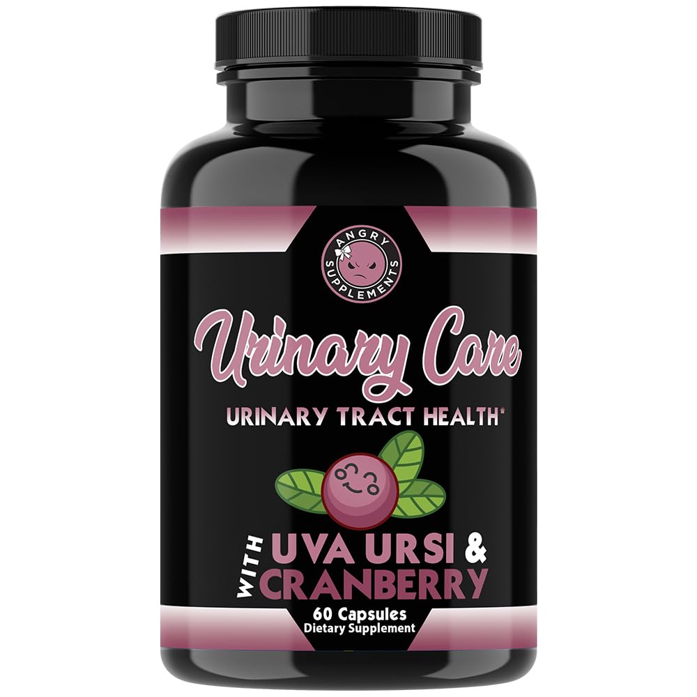 Angry Supplements Urinary Care for Women – UTI & Urinary Tract Health Support – Cranberry, Corn Silk & Uva Ursi – Bladder Cleanse Complex – 60 Capsules, 60 Day Supply (1-Bottle)