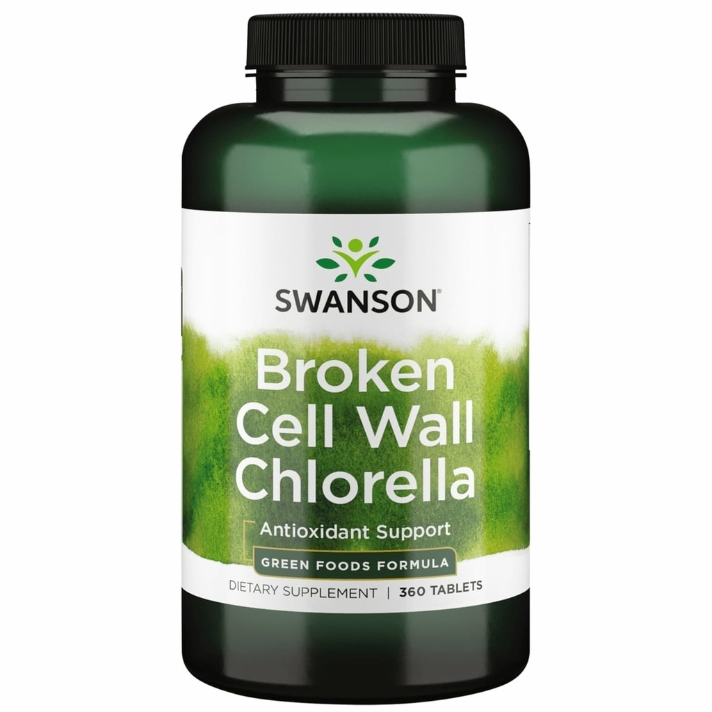 Swanson Broken Cell Wall Chlorella 500 Milligrams 360 Tabs
