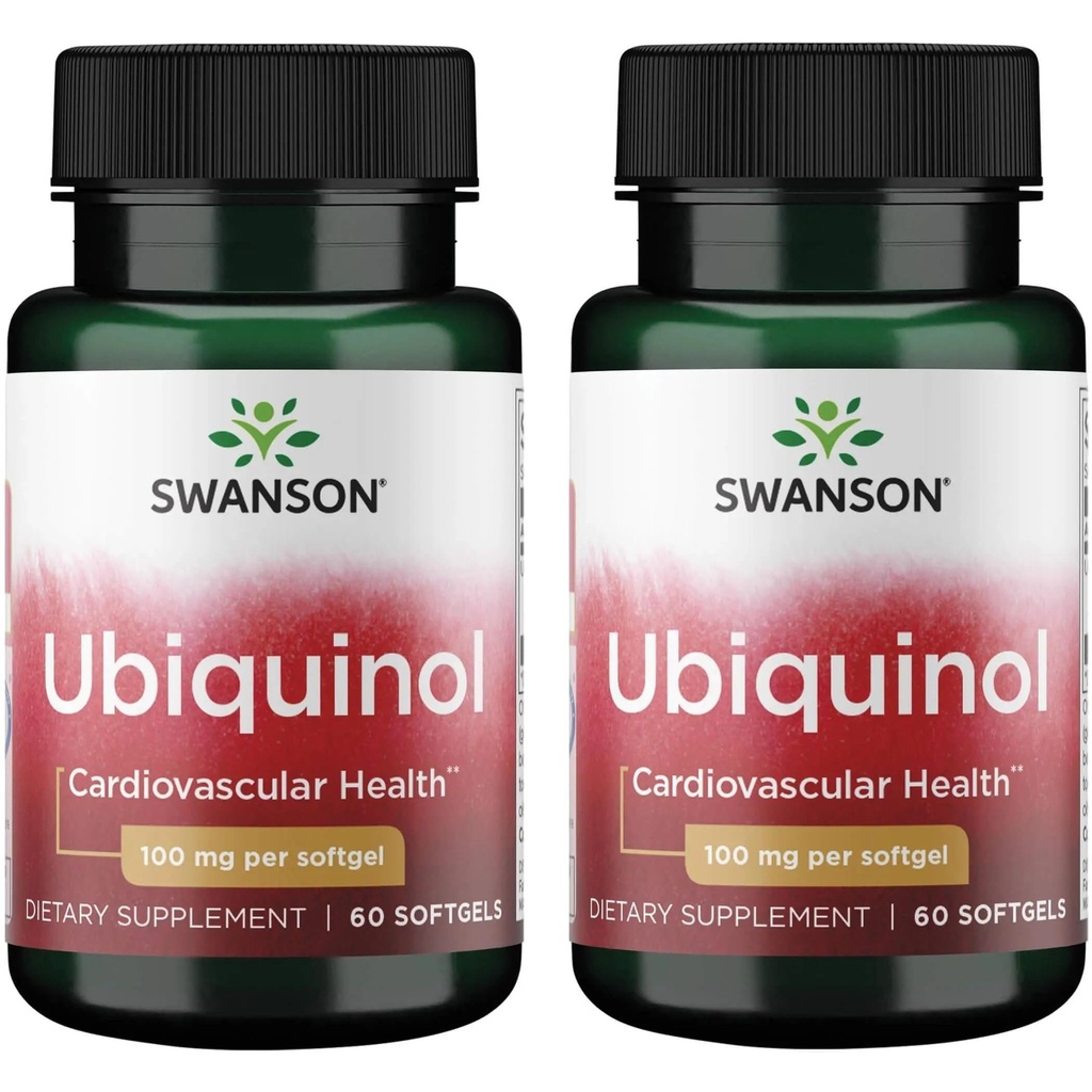 Swanson Ubiquinol 100 mg 60 Sgels (2 Pack)