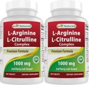En İyi Doğallar L-Arginine L-Citrulline Kompleksi 1000 mg 250 Tablet (250 Kont)