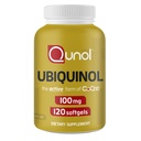 Qunol 100 mg Ubiquinol, Kalp ve Vascular Sağlığı için Güçlü Antioksi, Enerji Üretimi için Temel, Doğal Supplement Active Form of Coq10, 120 Count