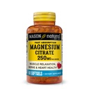 Mason Natural Magnesium Citrate 250 mg, Mineral Supplement for Men and Women, Fast Absorption, 30-Day Supply, 60 Softgels (Pack of 1)