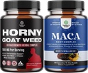 Boyy Goat, Black Maca Root, Tongkat Ali, Saw Palmetto & Panax Ginsengi, Stamina & Energy ve Black Maca Root ile Sibirya'daki Norton Ashwagandha - Men's Wellness Supplement Supplement