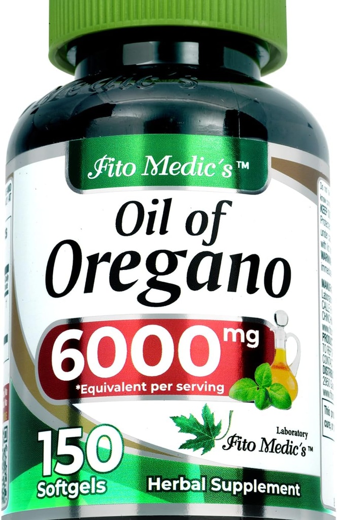 FITO MEDIC'S Oil of Oregano Capsules | High Abxia Oregano Oil Softgels | Oregano |Herbal Supplement 150 Count