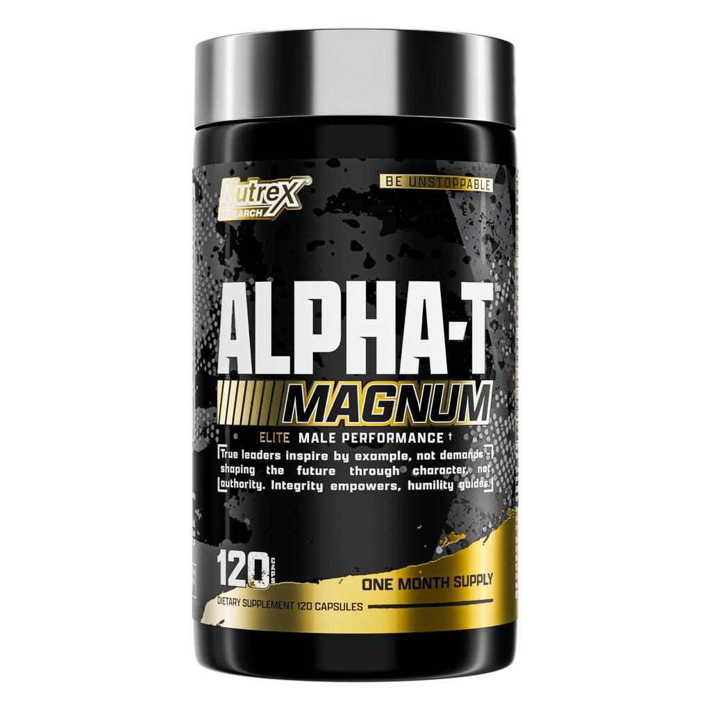 Nutrex Araştırma Alpha-T Magnum testosteron Erkekler için Destek | Tongkat Ali, Fadogia Agrestis, Shilajit ve Ashwagandha | Muscle Builder for Strength, growth & Hormon Balance