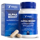 Alpha Boost – Natural Free Testosterone Support, Energy, Stamina, Endurance & Vitality for Men & Women, Multivitamin for Healthy Aging & Performance & Utilizes VESISorb® (60 Ct)