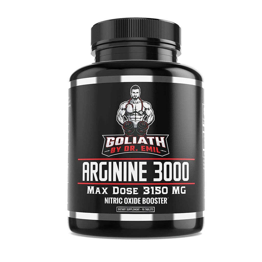 Dr. Emil - L Arginine (3150 mg) En yüksek Capsule Dose - Enfeksiyon ve Kalp Sağlığı (AAKG ve HCL) - 90 Tablet