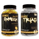 CONTROLLED LABS Overall Health Bundle, 30 Servings Orange Triad, 120 Count Orange Oximega Fish Oil, Muscle Building and Recovery Supplement for Men and Women