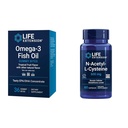 Επέκταση ζωής Omega-3 Gummy Bites ιχθυέλαιο και N-Acetyl-L-Cysteine ανοσοποιητική & αναπνευστική υποστήριξη