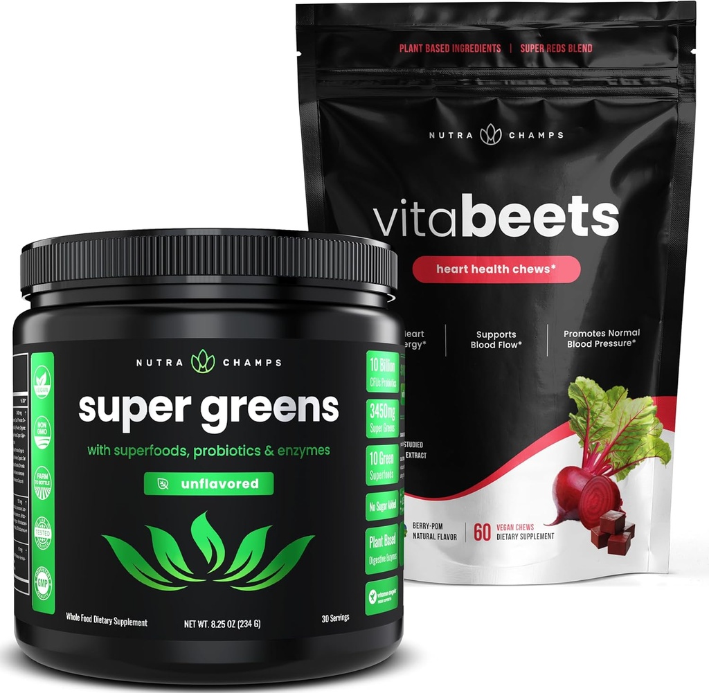 NutraChamps Super Greens & Beet Chews