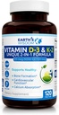 Dünya'nın Bilge Vitamin D3 5000 I ile K2 (MK7) Formula. Kas, Bone, Heart & Immune Support. Üstün Aborpsiyon. 120 Capsules. Gluten'den ücretsiz olarak, Süt, Soy. Non-GMO. ABD'de üretilmiştir.